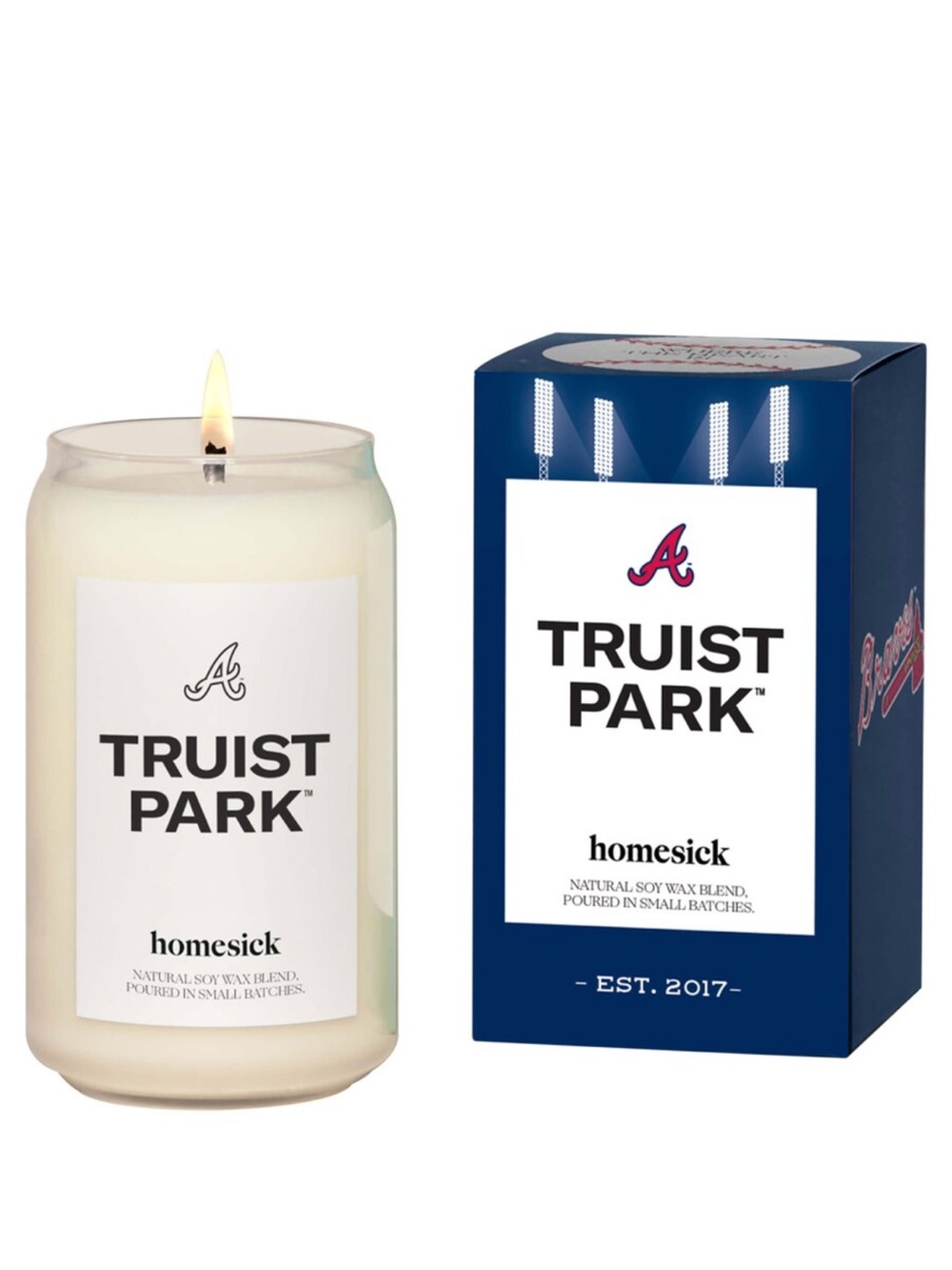 NEW⚾️Atlanta Braves Homesick Truist Park Scented soy Candle sold out online $45